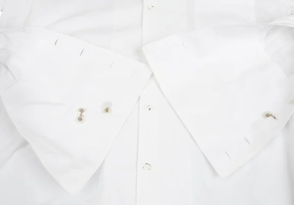 コムデギャルソンCOMME des GARCONSレースカラー切替シャツ 白M K-104360_011