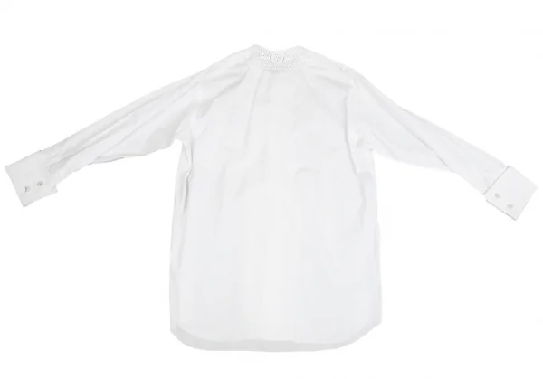 コムデギャルソンCOMME des GARCONSレースカラー切替シャツ 白M K-104360_015