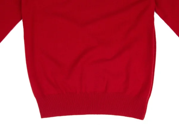 コムデギャルソンCOMME des GARCONS Vネックカシミヤセーター 赤S K-104373_007