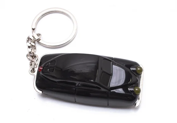 プレイサムPLAYSAM Saab 92001 ミニカーライトキーホルダー 黒 K-104394_004