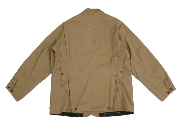 ポロカントリー ラルフローレンPOLO COUNTRY RALPH LAUREN 襟コーデュロイキャンバスハンティングジャケット ベージュM K-104398_014