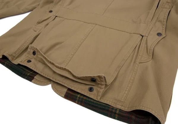 ポロカントリー ラルフローレンPOLO COUNTRY RALPH LAUREN 襟コーデュロイキャンバスハンティングジャケット ベージュM K-104398_017