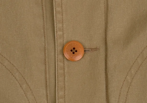 ポロカントリー ラルフローレンPOLO COUNTRY RALPH LAUREN 襟コーデュロイキャンバスハンティングジャケット ベージュM K-104398_007