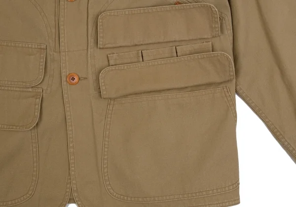 ポロカントリー ラルフローレンPOLO COUNTRY RALPH LAUREN 襟コーデュロイキャンバスハンティングジャケット ベージュM K-104398_009