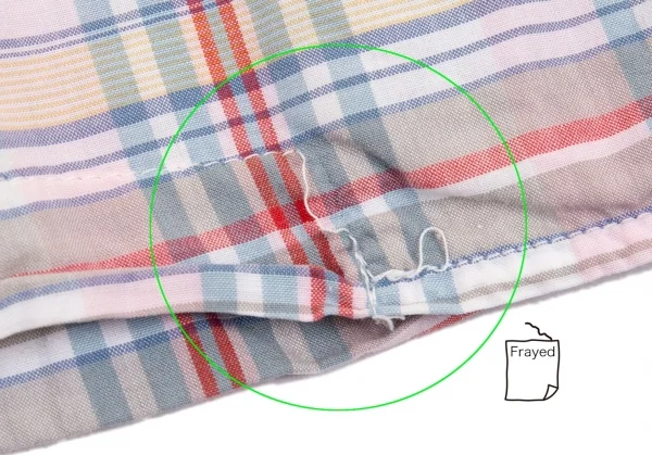 カールヘルムKarl Helmut フラップポケットオープンカラーチェックコットン半袖シャツ 白青他M位 K-104399_010