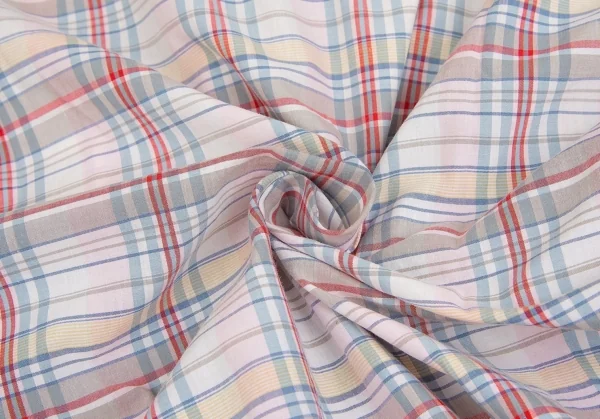 カールヘルムKarl Helmut フラップポケットオープンカラーチェックコットン半袖シャツ 白青他M位 K-104399_018