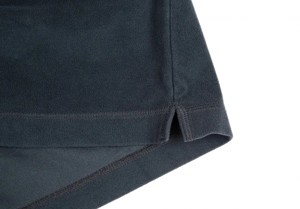 パパスPapas サイワンポイント刺繍フリースシャツ ブルーグレーL K-104401_010