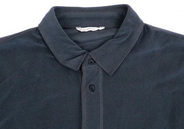 パパスPapas サイワンポイント刺繍フリースシャツ ブルーグレーL K-104401_003