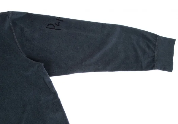 パパスPapas サイワンポイント刺繍フリースシャツ ブルーグレーL K-104401_004