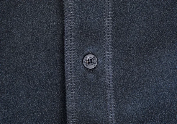 パパスPapas サイワンポイント刺繍フリースシャツ ブルーグレーL K-104401_007