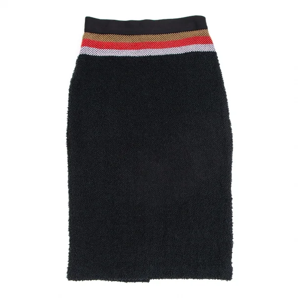 ソニアリキエルSONIA RYKIEL ウエストボーダーパイルスカート 濃紺S K-104407_002