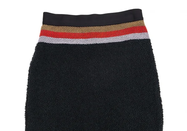 ソニアリキエルSONIA RYKIEL ウエストボーダーパイルスカート 濃紺S K-104407_003