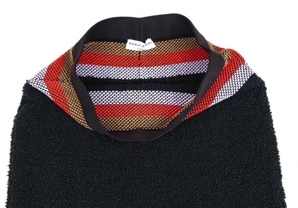 ソニアリキエルSONIA RYKIEL ウエストボーダーパイルスカート 濃紺S K-104407_004