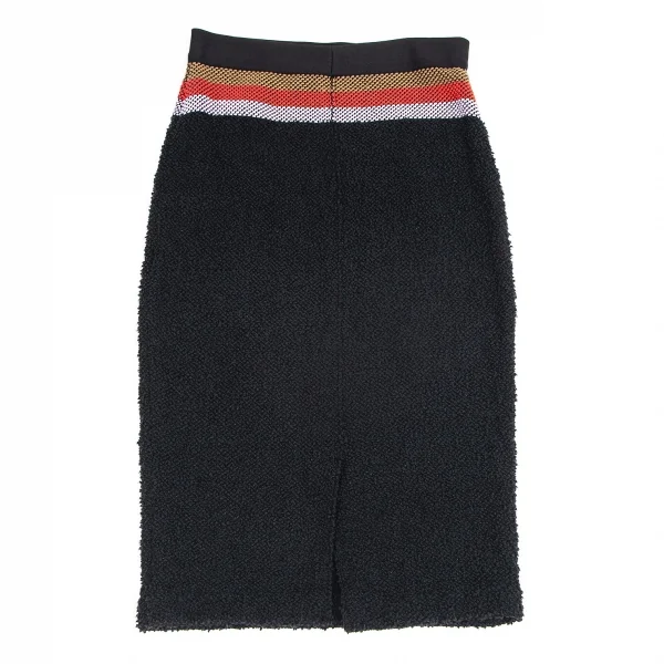 ソニアリキエルSONIA RYKIEL ウエストボーダーパイルスカート 濃紺S K-104407_007