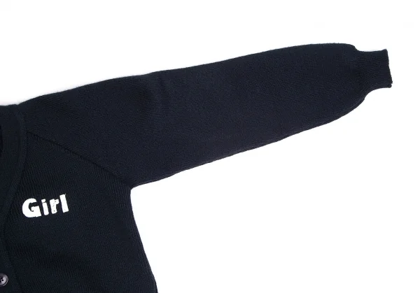 コムデギャルソン ガール×ロックエーベン オブ スコットランドCOMME des GARCONS GIRL×Lochaven Of cotland アクリルガールプリントカーディガン 紺S K-104410_005