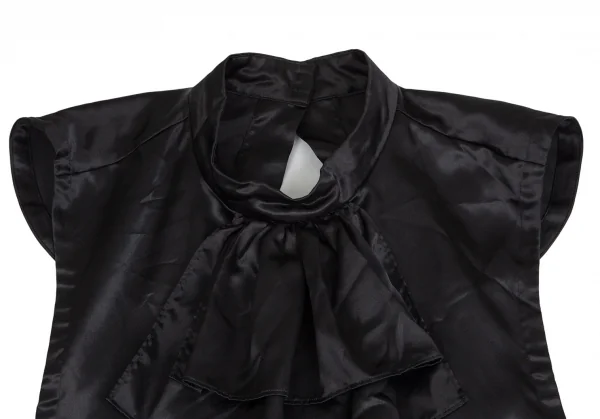 コムコム コムデギャルソンCOMME des GARCONS ポリフリル装飾エプロンベスト 黒S K-104412_004