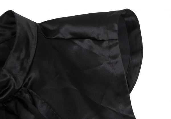 コムコム コムデギャルソンCOMME des GARCONS ポリフリル装飾エプロンベスト 黒S K-104412_005