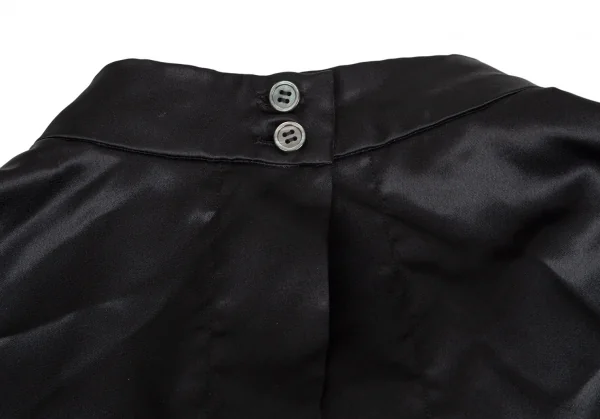 コムコム コムデギャルソンCOMME des GARCONS ポリフリル装飾エプロンベスト 黒S K-104412_012
