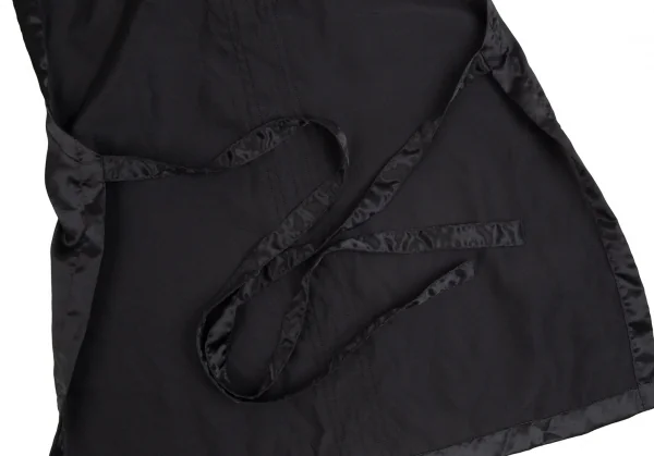 コムコム コムデギャルソンCOMME des GARCONS ポリフリル装飾エプロンベスト 黒S K-104412_014