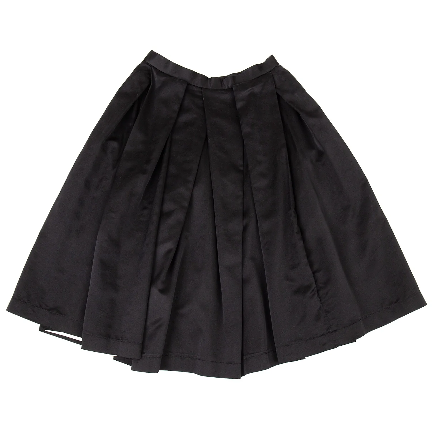 ★CRANK★COTTON SLIT PLEATS SKIRT_BL★正規品/韓国直送料込 Shop Pleated cotton poplin full skirt | eShakti