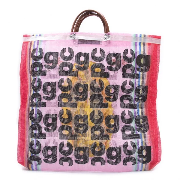 コムデギャルソンCOMME des GARCONS ロゴプリントメキシコトートバッグ ピンク他 K-104419_005