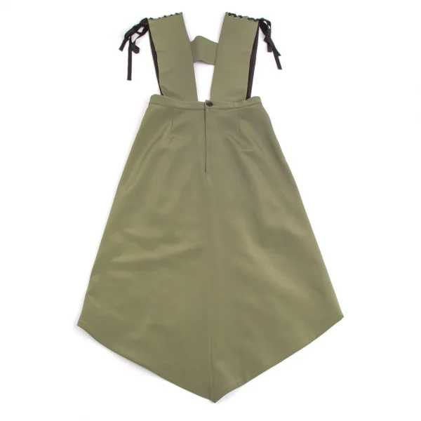 ロキトLOKITHO コード刺繍ストラップジャンパースカート オリーブ2 K-104421_012