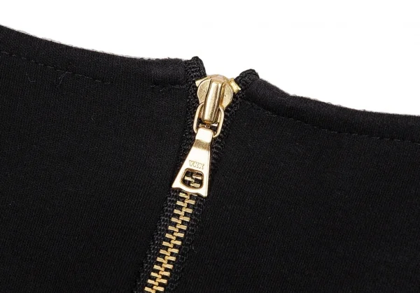 アドーアADORE ボンディングフレアシルエットトップス 黒38 K-104426_011