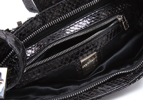 フェンディFENDI マンマバケット テープスパンコールショルダーパーティーバッグ 黒 K-104445_011