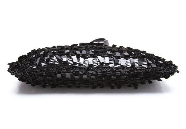 フェンディFENDI マンマバケット テープスパンコールショルダーパーティーバッグ 黒 K-104445_006