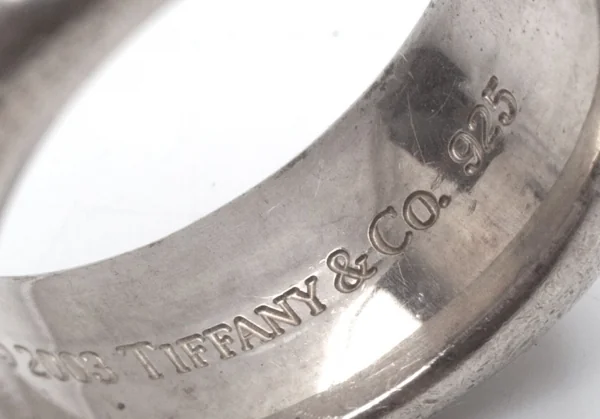 ティファニーTIFFANY&CO スクエアリング シルバー12号 K-104449_005