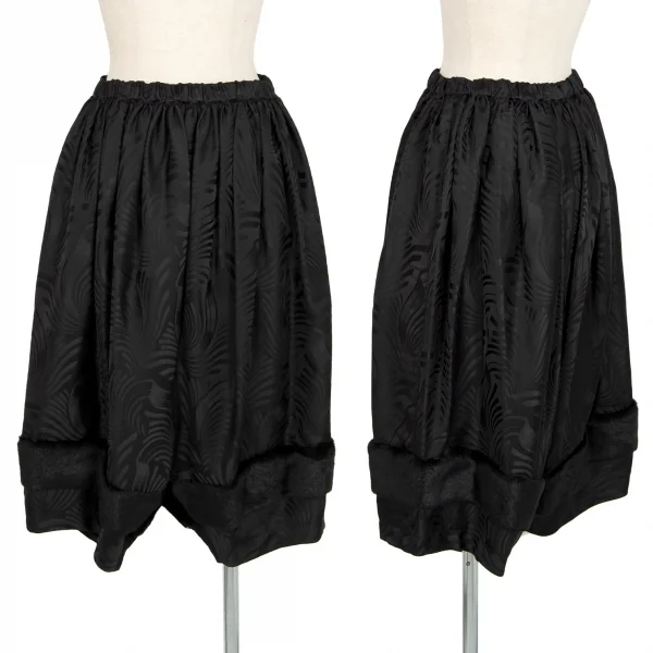 新品!コムデギャルソンCOMME des GARCONS ファー切替ポリジャガードペンギンパンツ 黒S K-104460_001
