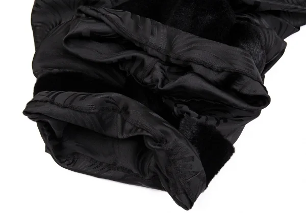 新品!コムデギャルソンCOMME des GARCONS ファー切替ポリジャガードペンギンパンツ 黒S K-104460_008