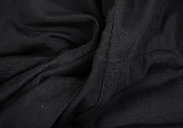 ローブドシャンブル コムデギャルソンrobe de chambre COMME des GARCONS レーヨン裾切替ロングジャケット 黒M位 K-104487_013