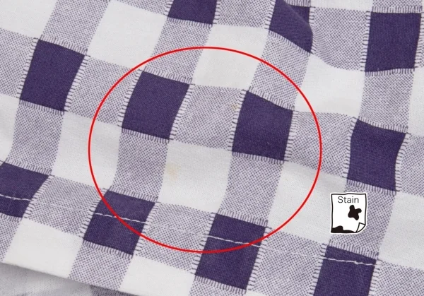 トリココムデギャルソンtricot COMME des GARCONS コットン製品洗い加工ブロックチェックフレアスカート 紫白S位 K-104507_009