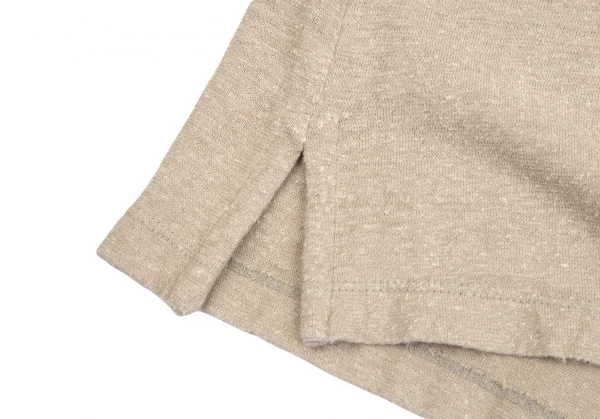 ヨーガンレール ババグーリJURGEN LEHL Babaghuri 胸ポケットB刺繍ネップ襟カットソー ベージュM K-104520_010