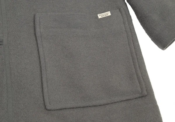 マドモアゼルノンノンMademoiselle NON NON フード取り外しロゴタグダッフルコート グレーL位 K-104536_011