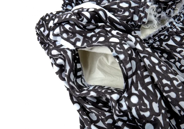 コムデギャルソンCOMME des GARCONS×baanai ロゴグラフィティカッティングスカート 水色黒XS K-104548_004