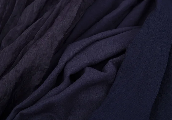 コムデギャルソンCOMME des GARCONS シフォンレイヤードデザインスカート 紺S K-104570_018