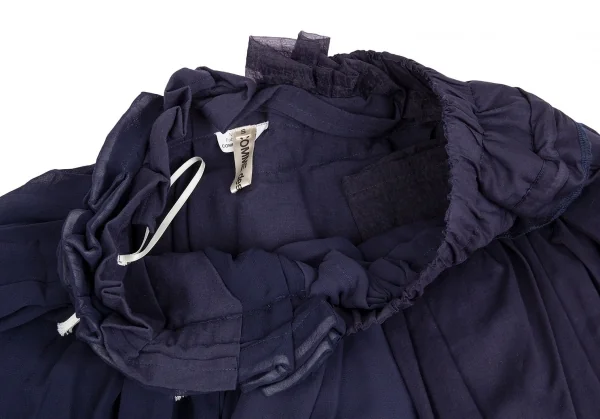コムデギャルソンCOMME des GARCONS シフォンレイヤードデザインスカート 紺S K-104570_004