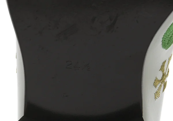 コムデギャルソンCOMME des GARCONS 刺繍レザーシューズ 白24.5 K-104572_006