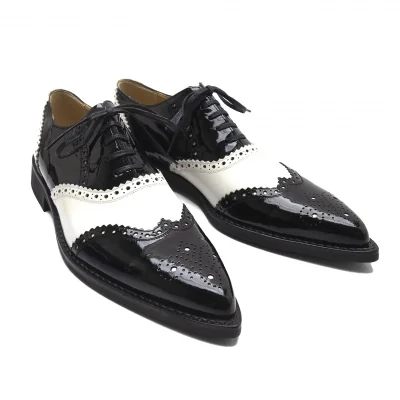 コムデギャルソンCOMME des GARCONS ツートンウイングチップシューズ