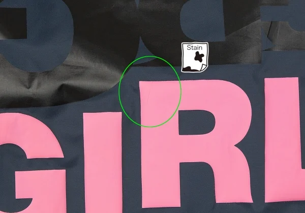 コムデギャルソンガールCOMME des GARCONS GIRL バックロゴプリントコーチジャケット 紺S K-104587_004