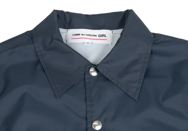 コムデギャルソンガールCOMME des GARCONS GIRL バックロゴプリントコーチジャケット 紺S K-104587_007