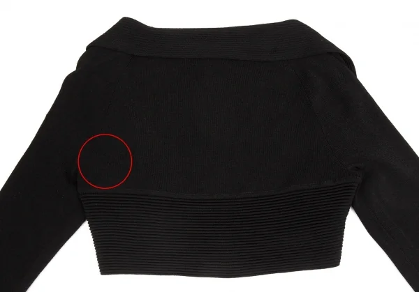 EPOCA Rib Switching Button-less Bolero Cardigan K-104591_012