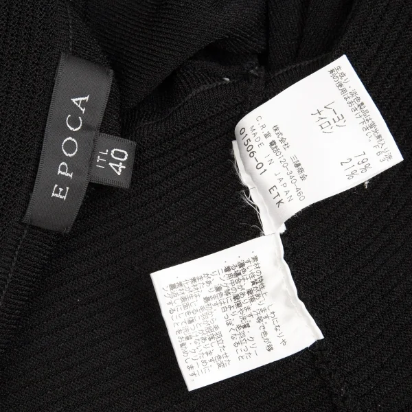 EPOCA Rib Switching Button-less Bolero Cardigan K-104591_015