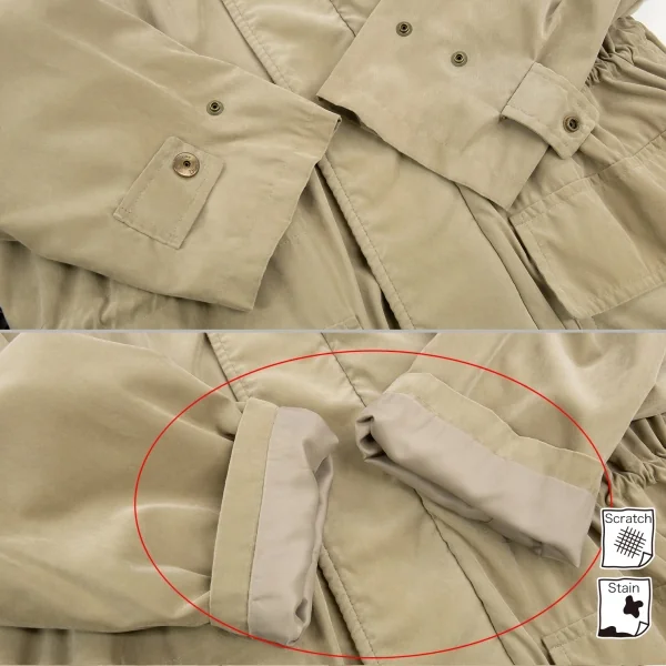 クリスチャンディオールムッシュChristian Dior ONSIEUR ウエストドローコードビッグポケット裏ボアフードジャケットコート ベージュM K-104593_007