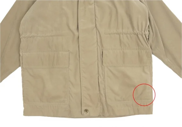 クリスチャンディオールムッシュChristian Dior ONSIEUR ウエストドローコードビッグポケット裏ボアフードジャケットコート ベージュM K-104593_008