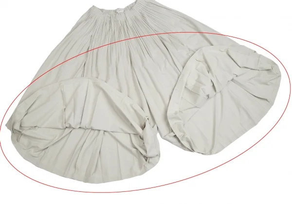 プリーツプリーズPLEATS PLEASE 消しプリーツタック袴パンツ グレー2 K-104615_013