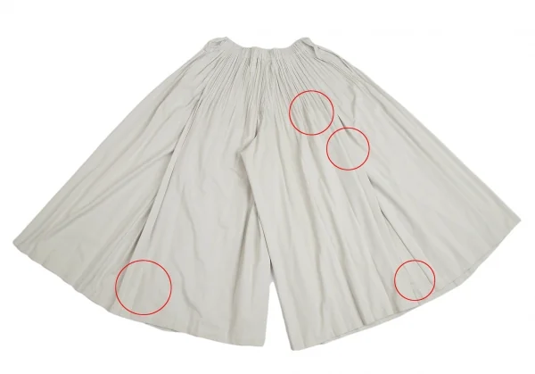 プリーツプリーズPLEATS PLEASE 消しプリーツタック袴パンツ グレー2 K-104615_016
