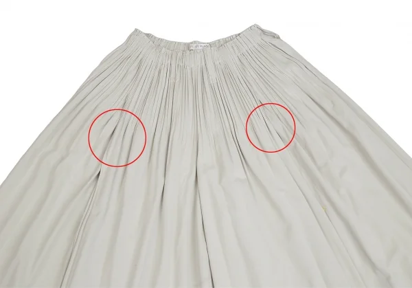 プリーツプリーズPLEATS PLEASE 消しプリーツタック袴パンツ グレー2 K-104615_003